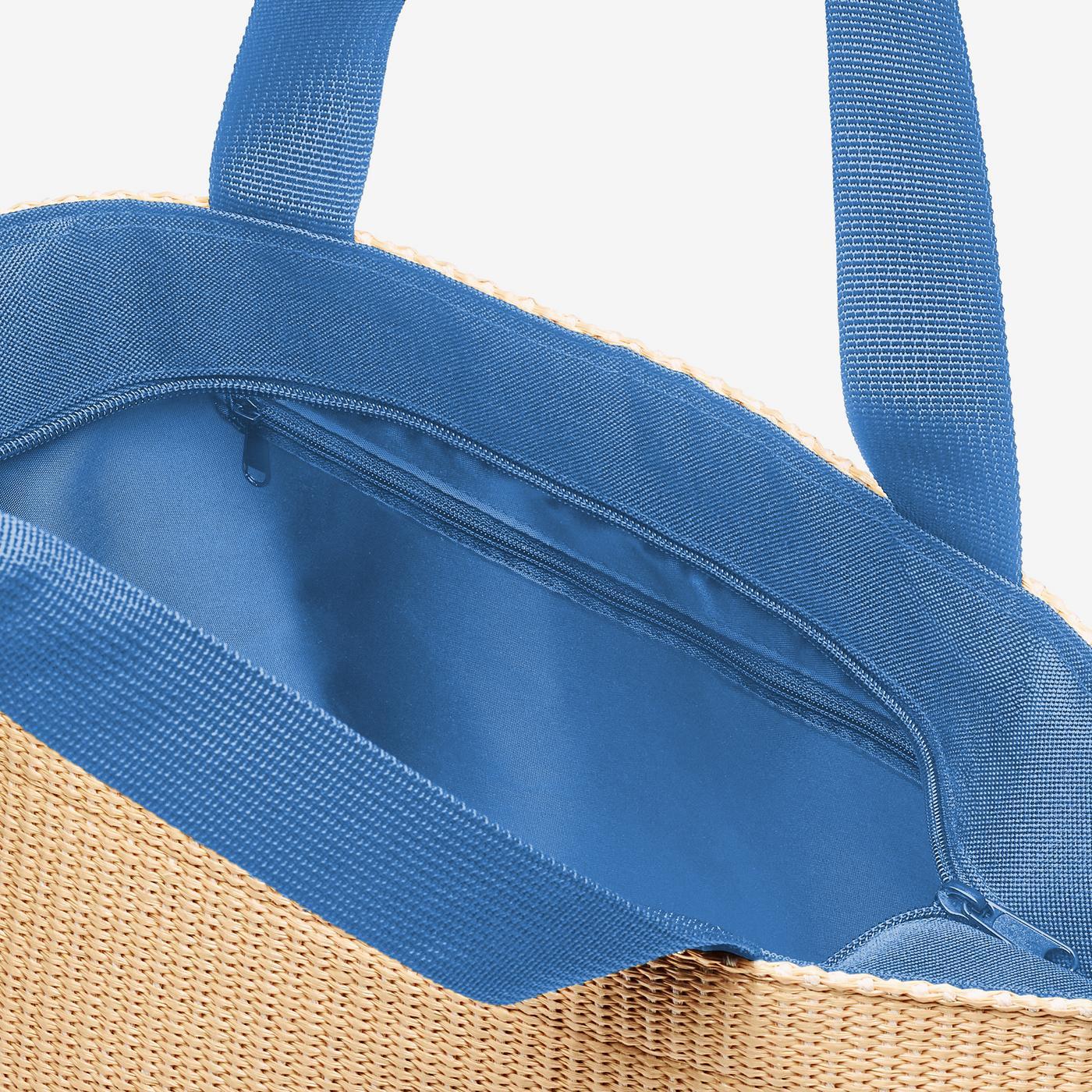 shopper M raffia blue shopper M Reisenthel