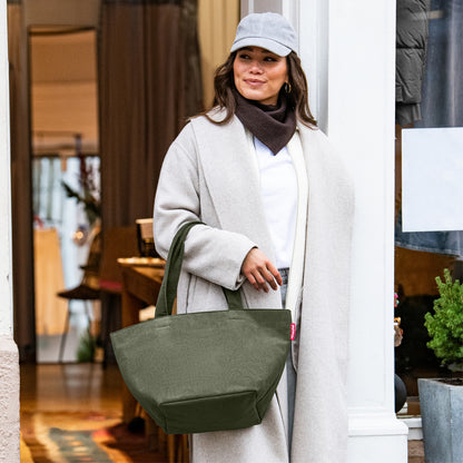shopper M cord dark matcha shopper M Reisenthel
