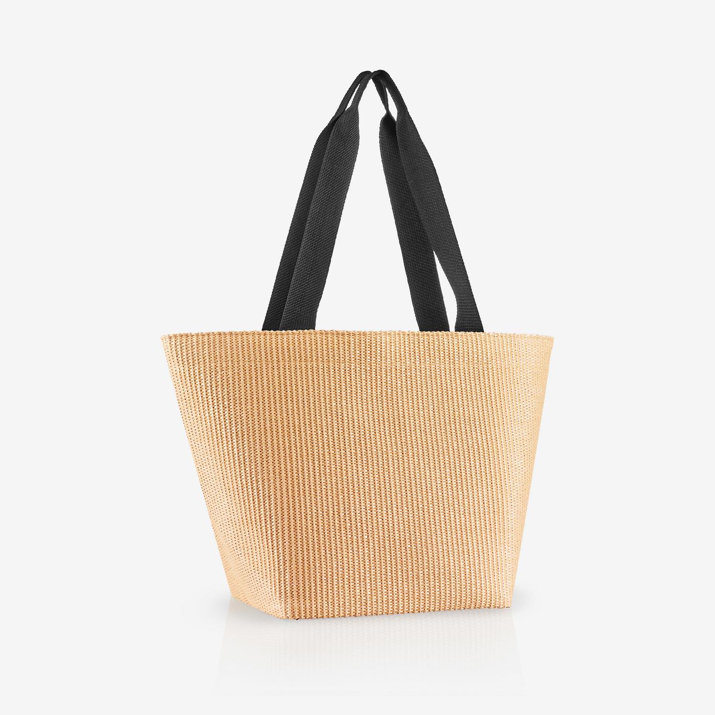 shopper M raffia black shopper M Reisenthel