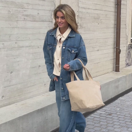 shopper M raffia blue shopper M Reisenthel