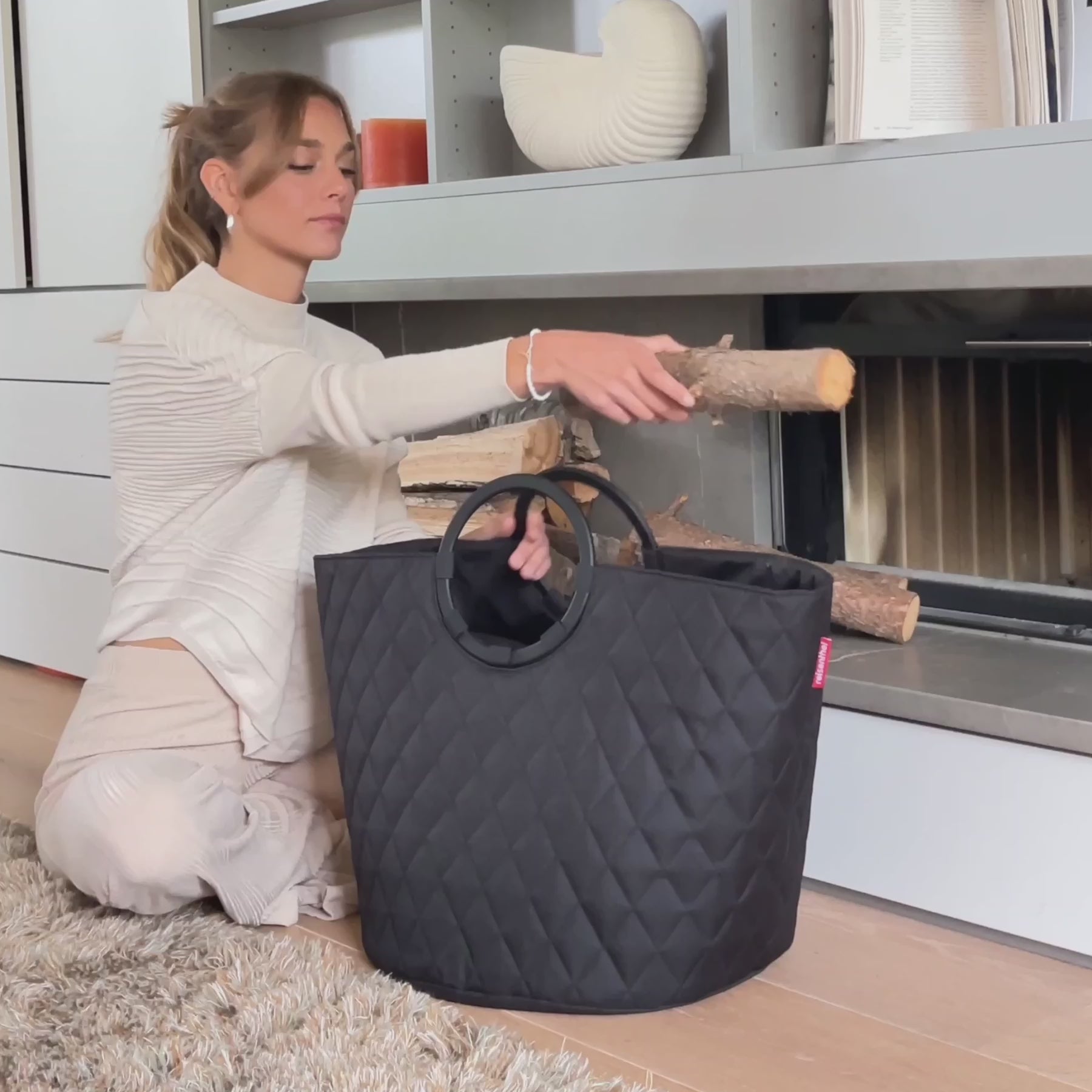 loophome S frame rhombus black loophome S Reisenthel